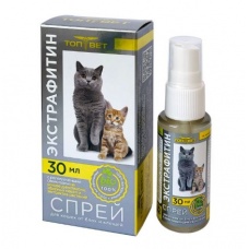 Экстрафитин-спрей 30мл для кошек от блох и клещей